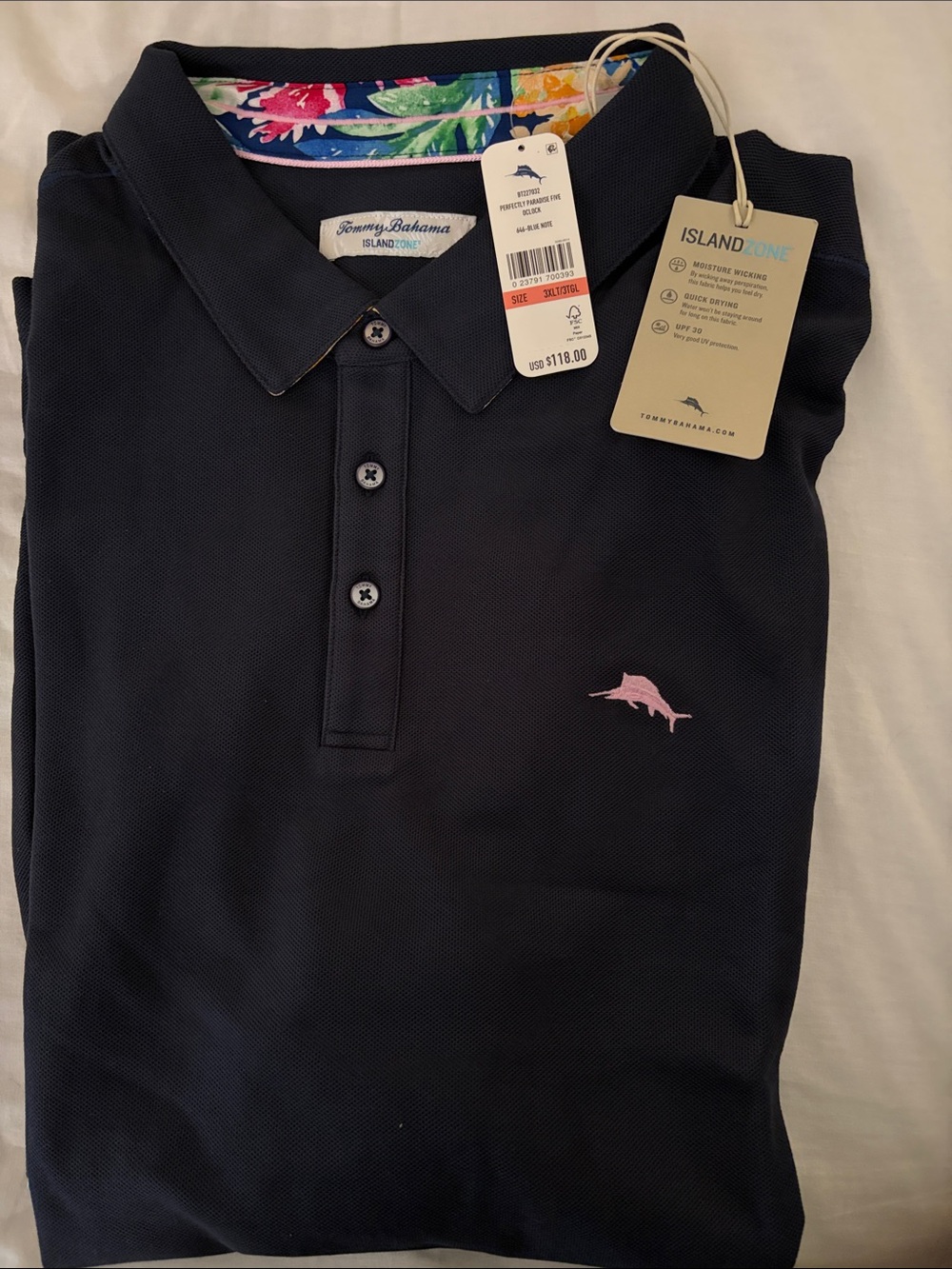 Tommy Bahama Navy Polo NWT